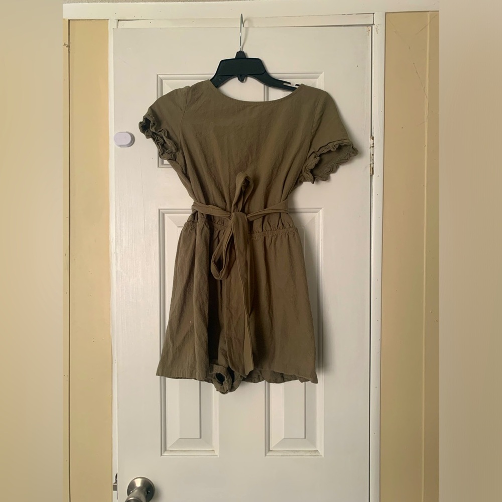Khaki Green Romper